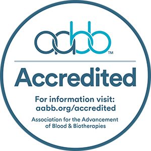 Selo AABB Accredited